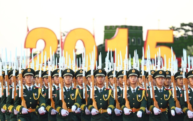 阅兵现场