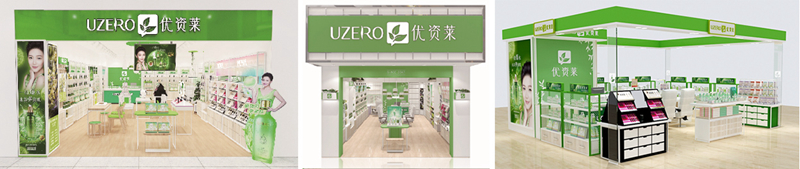 从左至右:超外店、街边店、百货店中店 从左至右:超外店、街边店、百货店中店